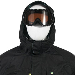Bond Civil Shell Snowboard Ski Jacket 10,000mm Hooded Water Wind Proof Black L -XL