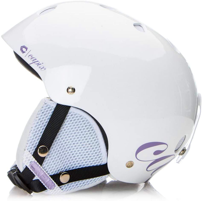 Capix Shorty Helmet White Purple Snowboard Ski Skate OS XS Small 50-54cm