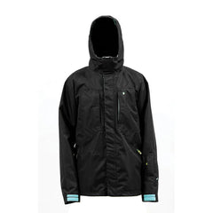 Bond Civil Shell Snowboard Ski Jacket 10,000mm Hooded Water Wind Proof Black L -XL