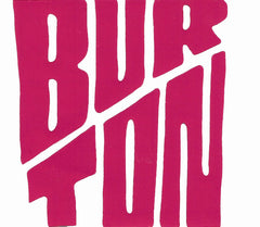 Burton Snowboard Sticker Breast Cancer Pink Die Cut Collection 3