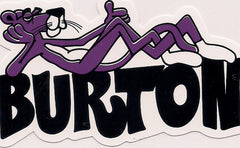 Burton Snowboard Sticker Pink Panther Purple Vintage 1991 4