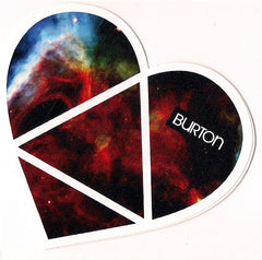 Burton Snowboard Sticker Love Heart Pyramid Limited Edition 4