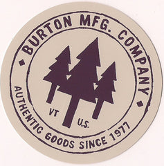 Burton Snowboard Sticker Freestyle MFG Co. Snowboarding 3