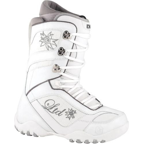 Ltd Classic Womens Snowboard Boots White Grey 6