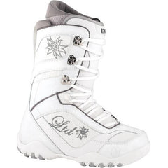 Ltd Classic Womens Snowboard Boots White Grey 6