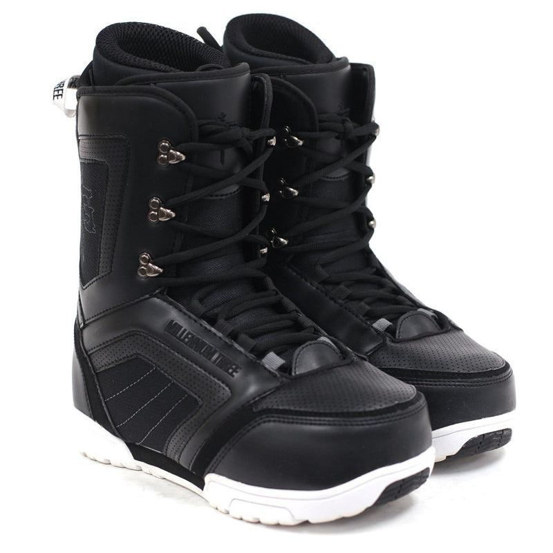 M3 Millenium Three Tactic Black/White Mens Snowboard Boots SIZE 8