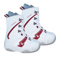 Northwave Freedom Lace Snowboard Boots White Red Women Size 5.5 6 mondo 23