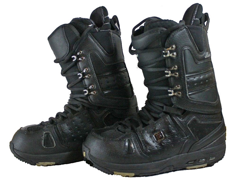 Burton Hail Black Used Snowboard Boots Mens 10.5
