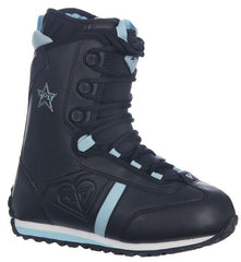 Roxy Track Lace Womens Snowboard Boots Size 7 Black-Blue Last-1