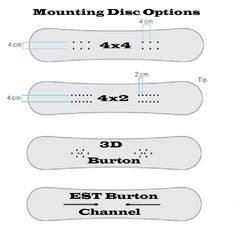 Symbolic Flow-Ride Snowboard Bindings 2024 4 Bolt,EST, 3D Burton White M L XL