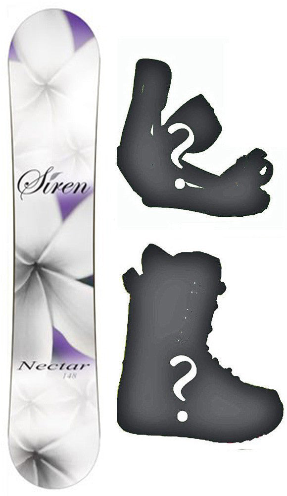 144cm Nectar Plumeria Rocker  Snowboard, Build a Package with Boots and Bindings.