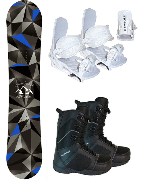 Symbolic Arctic Men's Snowboard And Bindings With Boots 3PC Complete P