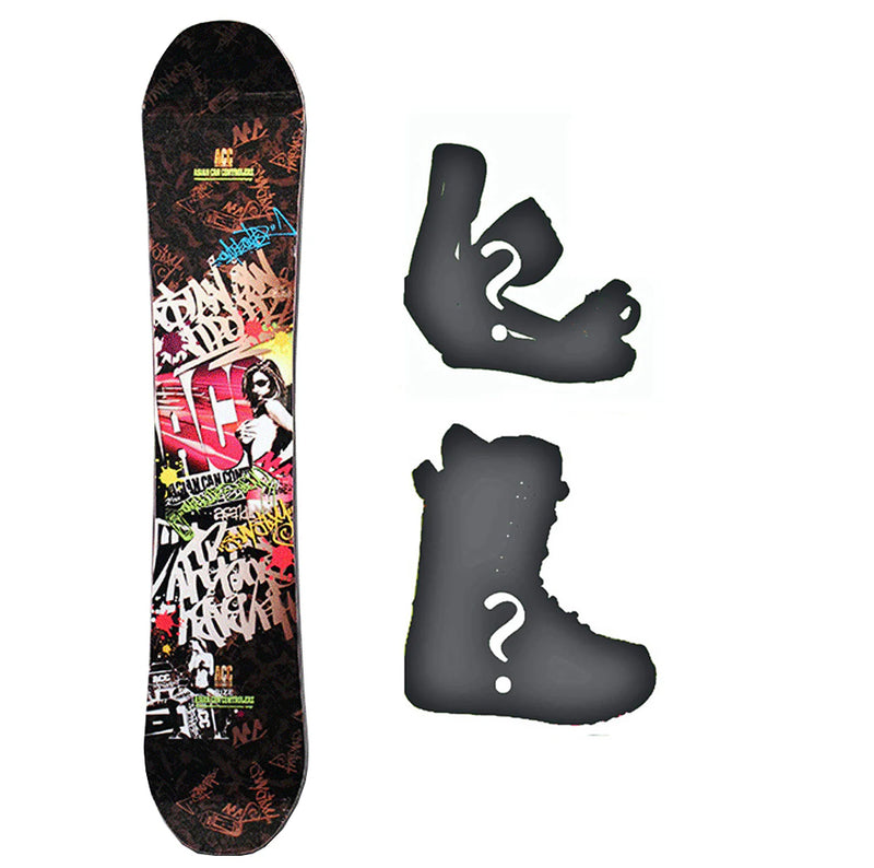 152cm ACC Rize Camber Snowboard, Build a Package with Boots and Bindings.