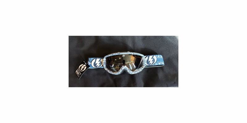 Electric EGK Goggles Guru white blue Bronze Chrome lens Snowboard Ski skiing eg1