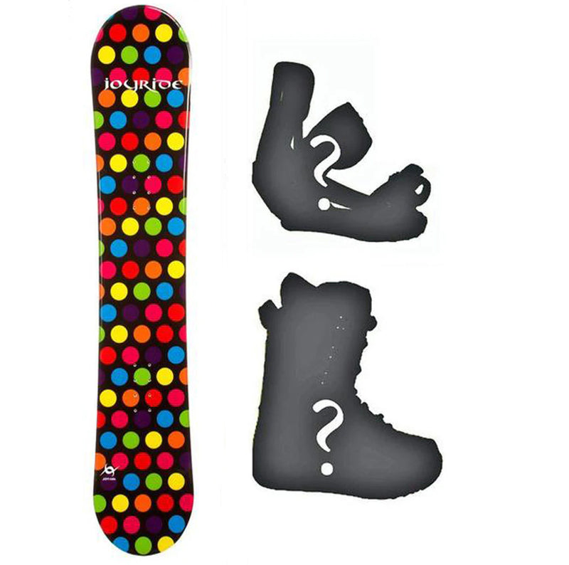 145cm Joyride Dots Camber Snowboard, Build a Package with Boots and Bi