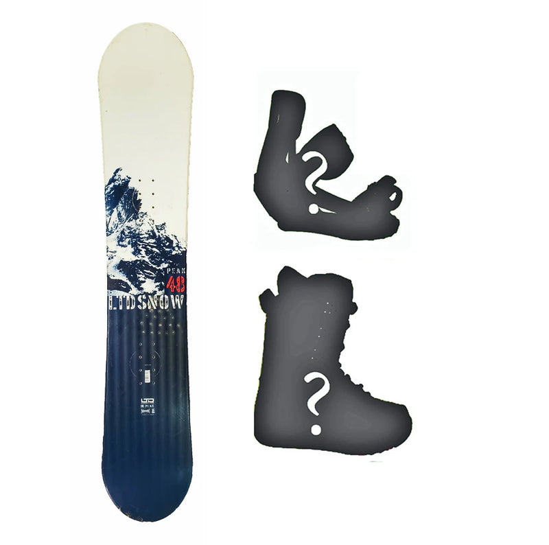 148cm LTD Peak  Mens Used Camber Snowboard or Build a Package with Boots and Bindings NEW cre91