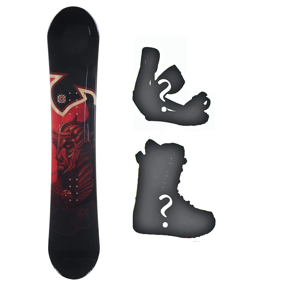 burton lamar snowboard 148cm Lamar Diablo Mens Blem Camber Snowboard or Build a Package withB