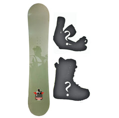 155cm Liquid Man Camber Wide Snowboard, Build a Package with Boots and Bindings