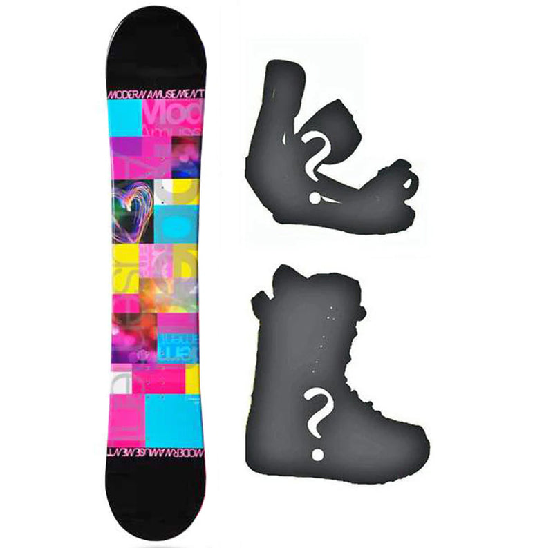 140cm Modern Amusement Dream, Camber Womens Snowboard, Build a Package with Boots and Bindings.