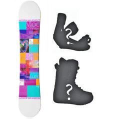 140cm Modern Amusement Dream White Womens's Girl's Snowboard, or Build a Package with Boots and Bindings