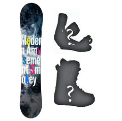 140cm Modern Amusement Smokey Camber Snowboard, Build a Package with Boots and Bindings.