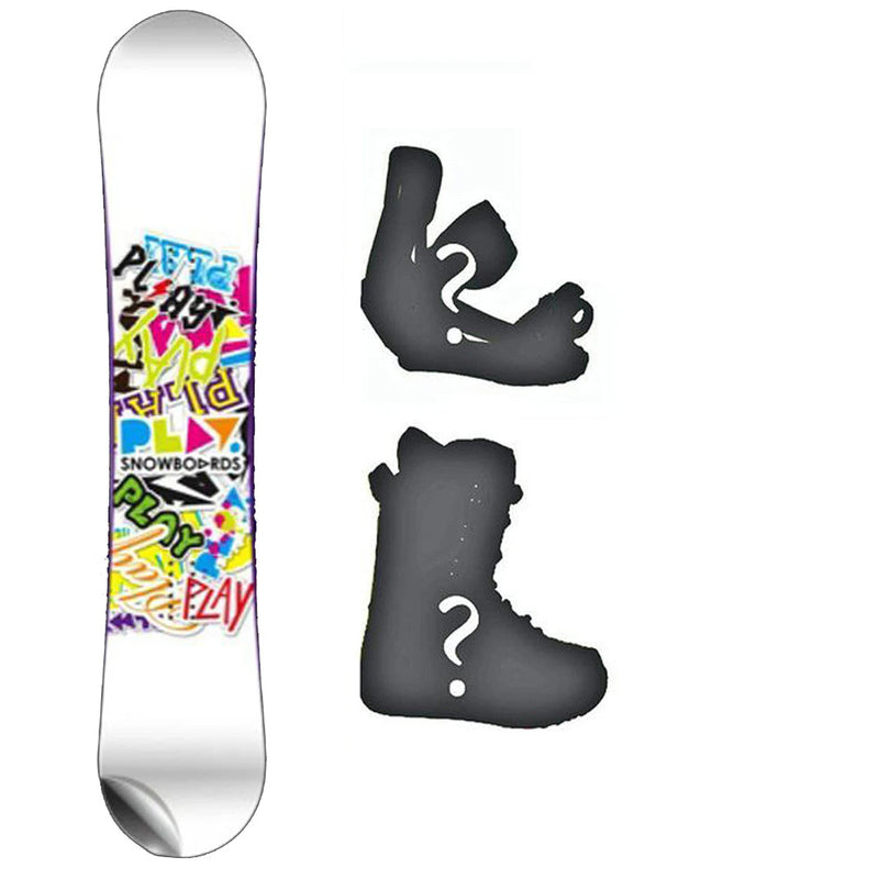 155cm Play Decal Rocker Blem Snowboard, or Build a Package with Boots and Bindings