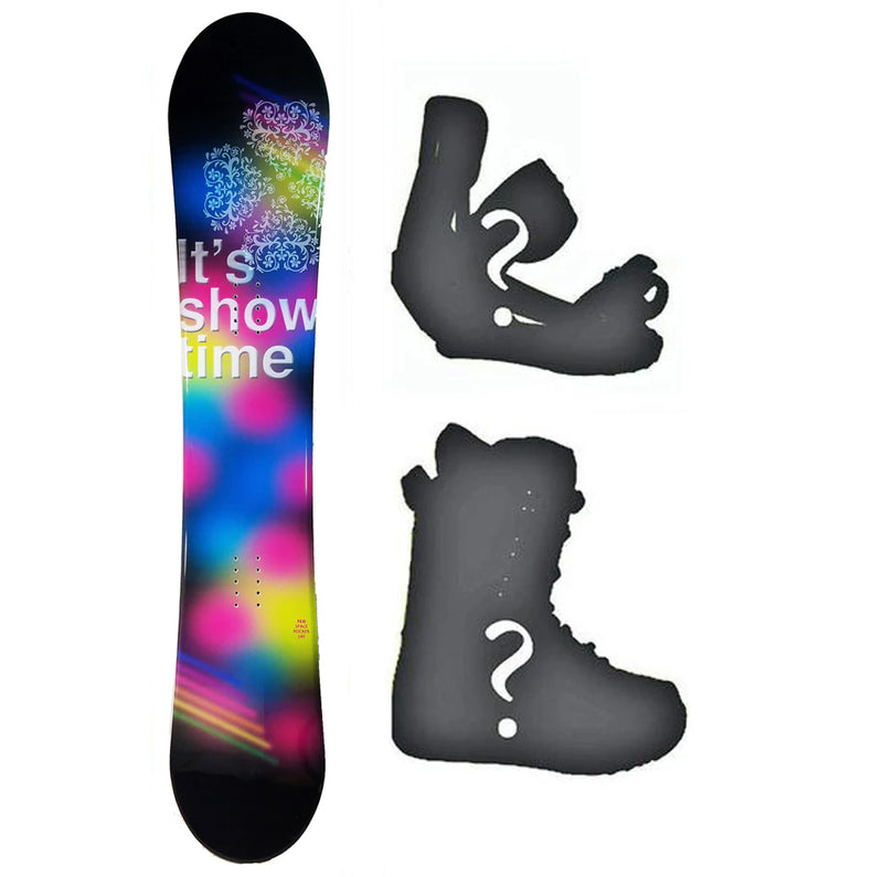 140cm SLQ Space Camber Womens Snowboard, Build a Package with Boots and Bindings.