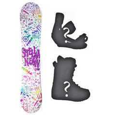 140cm Stella Neon White, Camber Womens Blem Snowboard, Build a Package with Boots and Bindings.