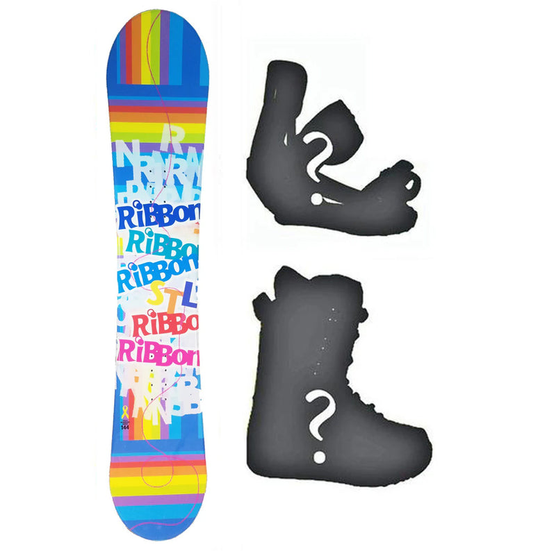 140cm Stella Ribbon Blue, Camber Womens Snowboard, Build a Package with Boots and Bindings.