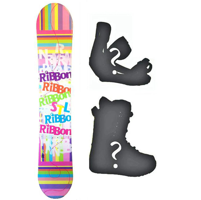 140cm Stella Ribbon Pink, Camber Womens Snowboard, Build a Package with Boots and Bindings.