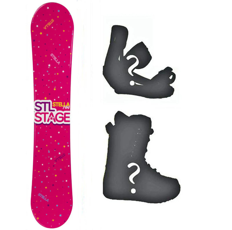 140cm Stella Stage Pink Womens's Girl's  Snowboard, or Build a Package with Boots and Bindings.