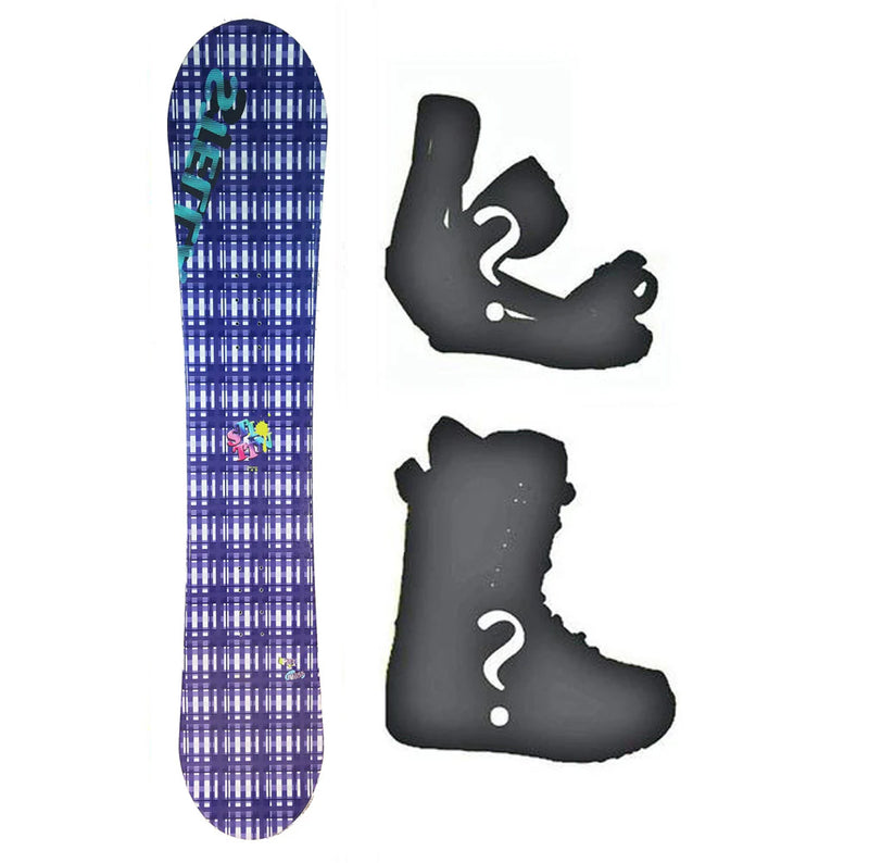 140cm Stella Tartan purple Camber Womens Snowboard, Build a Package with Boots and Bindings.