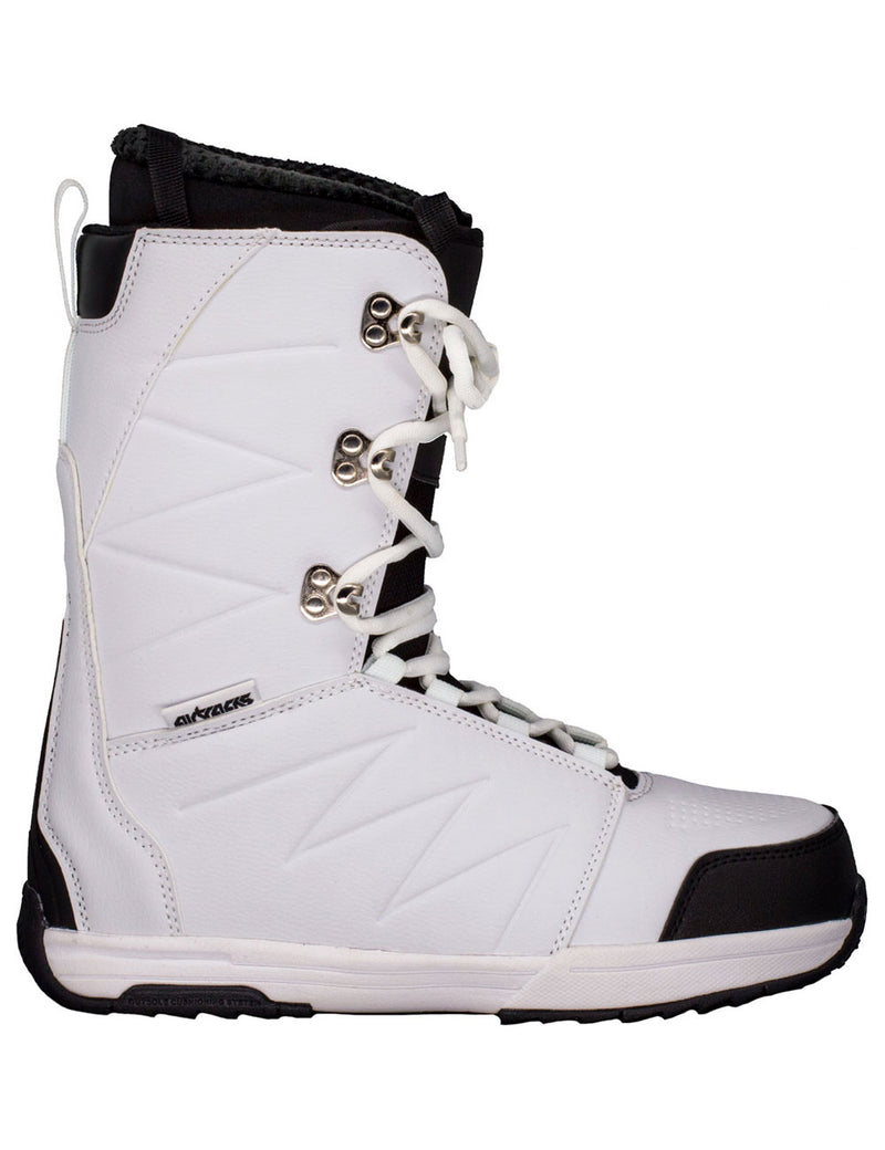 Airtracks Star White Mens Snowboard Linered Boots Sizes 5.5, 6, 7, 7.5,8.5,9 White