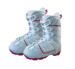 Avalanche Eclipse Girls Snowboard Boots Size 4 White Blem