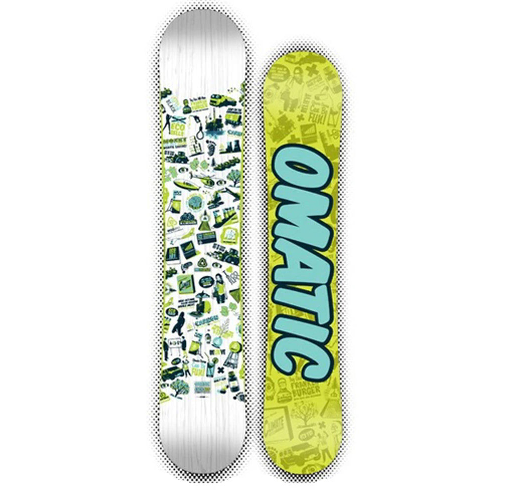 Automatic Snowboard 149cm O-Matic Extr-Eco Green Machine snowboard or Build a Package With ...