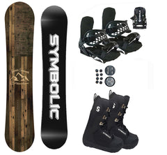 Symbolic Freedom Women's Snowboard And Black Bindings With Boots 3PC Complete Package