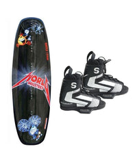 124cm World Industries Wakeboard and Symbolic Bindings Fit Wakeboarding Boot Package Set