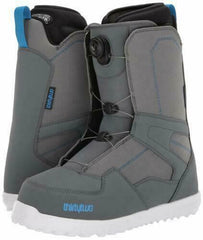 $200 thirtytwo M 6- W 7 Shifty BOA Snowboard Boots Grey Blue +Burton decal AR217