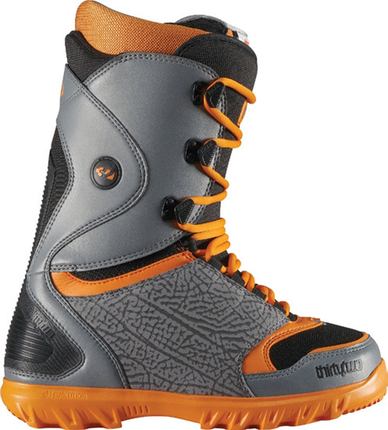 32 Thirty Two Lashed Snowboard Boots Sizes Mens 9 Grey/Orange Rare Color