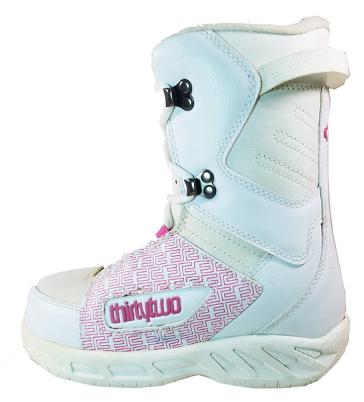 32 Lashed *Blem* Snowboard Boots Size Girls 6 Pink/White