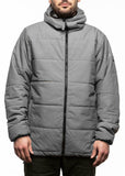686 Warmix Puffy Jacket 10k Snowboard Ski Jacket Grey Men Small.