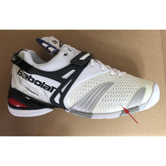Babolat Propulse 3 Mens Size 6 Tennis Shoes White/Silver/Grey Andy Roddick