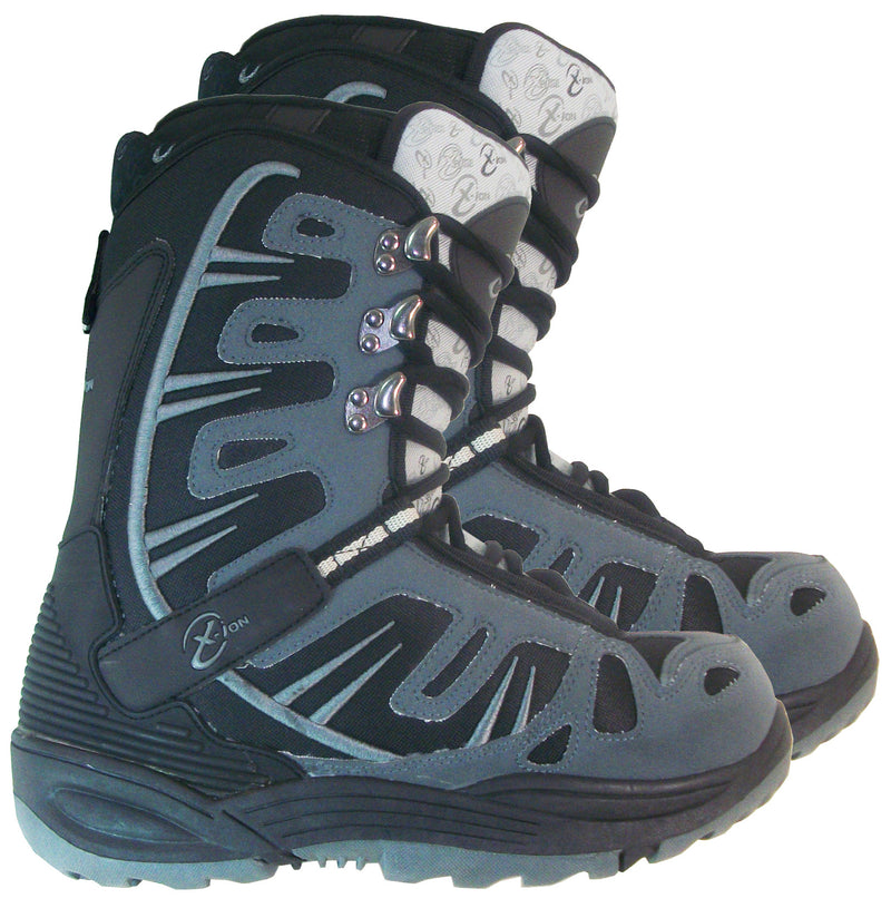 Black Dragon BD1055 Black Gray Snowboard Boots Euro 38 Mens 6 or Womens 7
