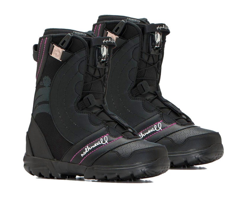 Northwave Dahlia SL Speed Super Lace Snowboard Boots Black Pink Euro 36=Girls 4
