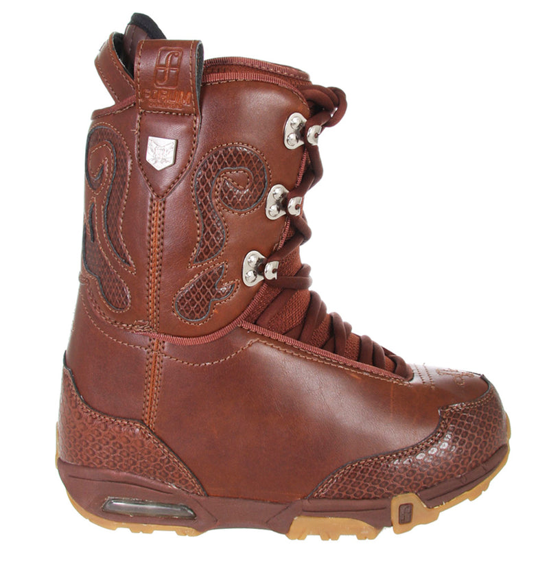 Forum by Burton Stampede Cowboy Snowboard Boots Womens 7.5 Brown