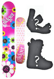 144cm Gidget Floral Camber Womens Snowboard, Build a Package with Boots and Bindings.
