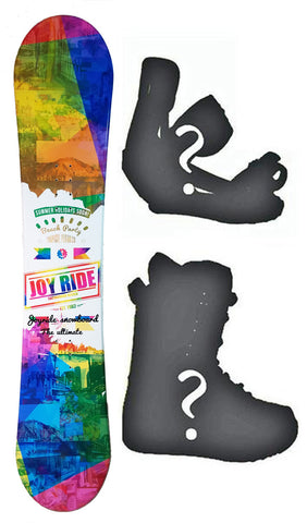 140cm Joyride Beach Party White Flat Rocker Womens Blem Snowboard, Build a Package with Boots and Bindings.