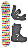 140cm Joyride Dots Camber Womens Blem Snowboard, Build a Package with Boots and Bindings.