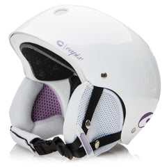Capix Shorty Helmet White Purple Snowboard Ski Skate OS XS Small 50-54cm