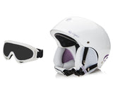 Capix Shorty White Purple Helmet & Goggles Recon Combo Snowboard Ski Package Xs Small